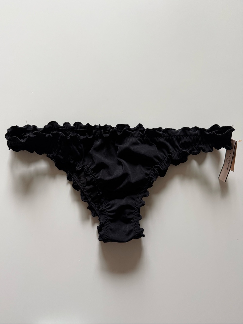 Victoria's Secret Black Ruffle Bikini Bottom
